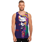 Colorful Joker Why So Serious Print Men's Tank Top