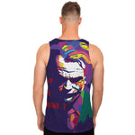 Colorful Joker Why So Serious Print Men's Tank Top