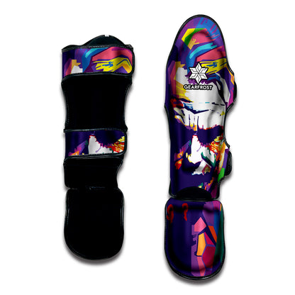 Colorful Joker Why So Serious Print Muay Thai Shin Guard