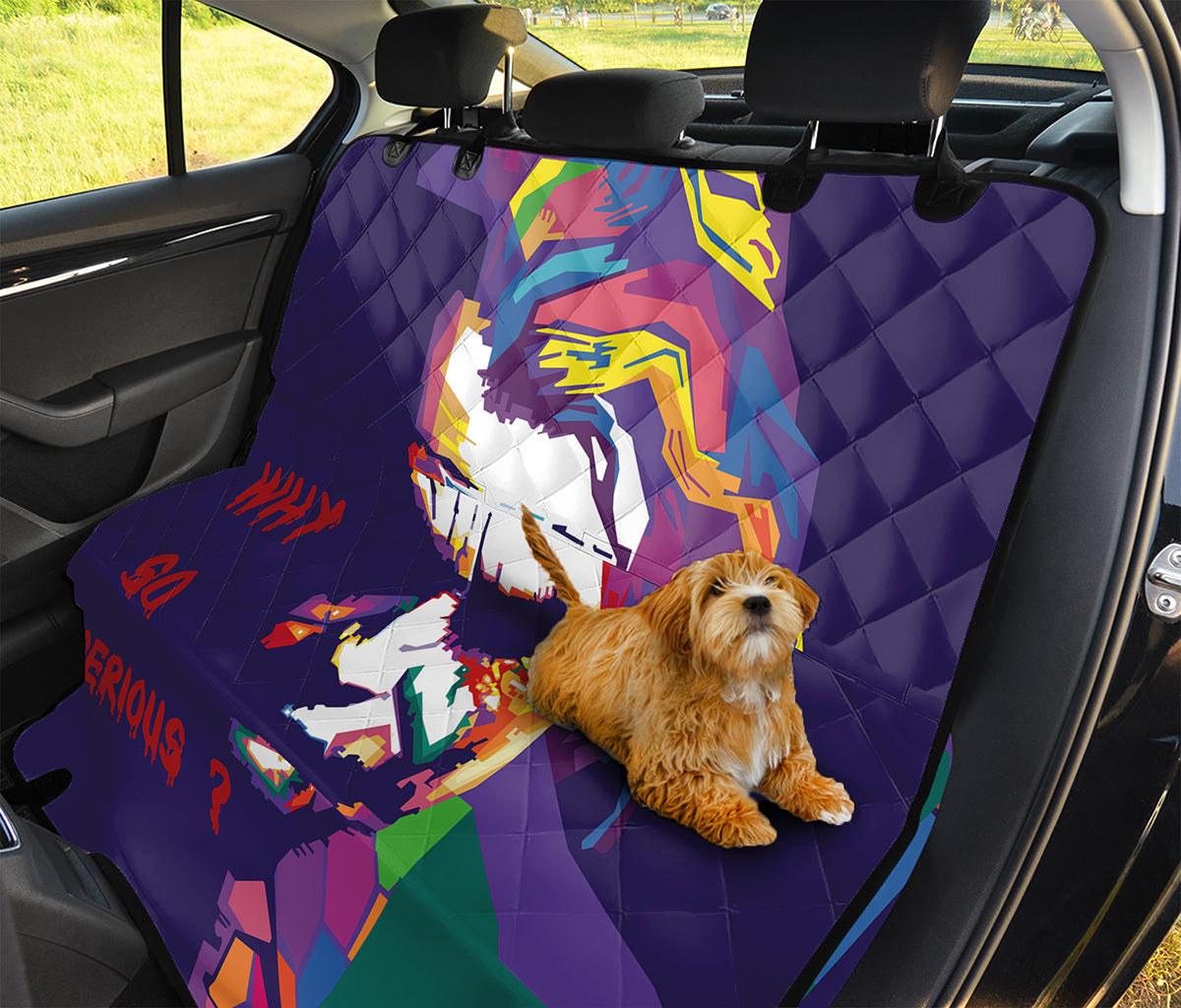 Colorful Joker Why So Serious Print Pet Car Back Seat Cover