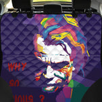 Colorful Joker Why So Serious Print Pet Car Back Seat Cover