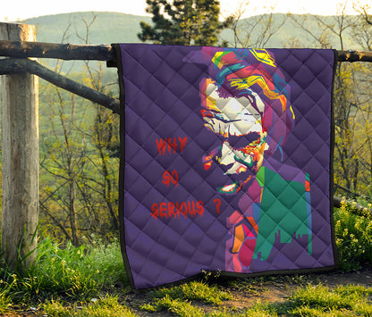 Colorful Joker Why So Serious Print Quilt