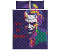 Colorful Joker Why So Serious Print Quilt Bed Set