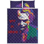 Colorful Joker Why So Serious Print Quilt Bed Set