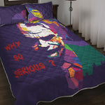 Colorful Joker Why So Serious Print Quilt Bed Set