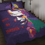 Colorful Joker Why So Serious Print Quilt Bed Set