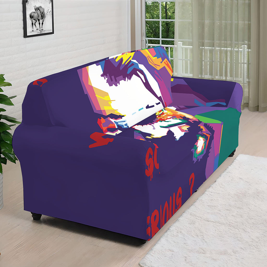 Colorful Joker Why So Serious Print Sofa Cover