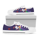 Colorful Joker Why So Serious Print White Low Top Shoes