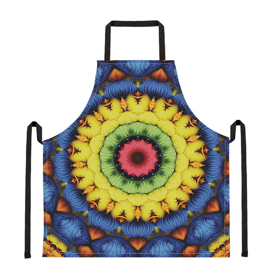 Colorful Kaleidoscope Print Apron