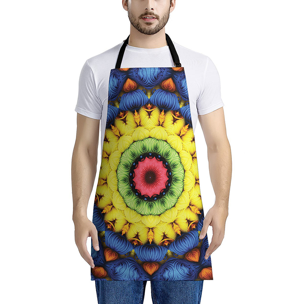 Colorful Kaleidoscope Print Apron