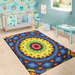 Colorful Kaleidoscope Print Area Rug