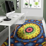Colorful Kaleidoscope Print Area Rug