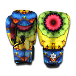 Colorful Kaleidoscope Print Boxing Gloves