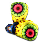 Colorful Kaleidoscope Print Boxing Gloves