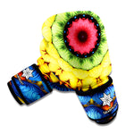 Colorful Kaleidoscope Print Boxing Gloves