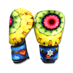 Colorful Kaleidoscope Print Boxing Gloves
