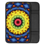 Colorful Kaleidoscope Print Car Center Console Cover