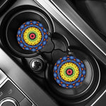 Colorful Kaleidoscope Print Car Coasters