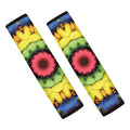 Colorful Kaleidoscope Print Car Seat Belt Covers