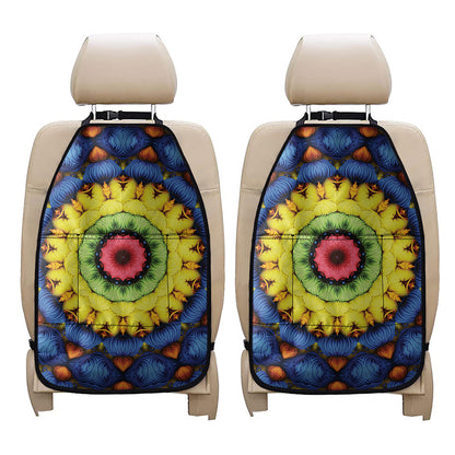 Colorful Kaleidoscope Print Car Seat Organizers