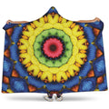 Colorful Kaleidoscope Print Hooded Blanket