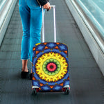 Colorful Kaleidoscope Print Luggage Cover