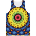 Colorful Kaleidoscope Print Men's Tank Top
