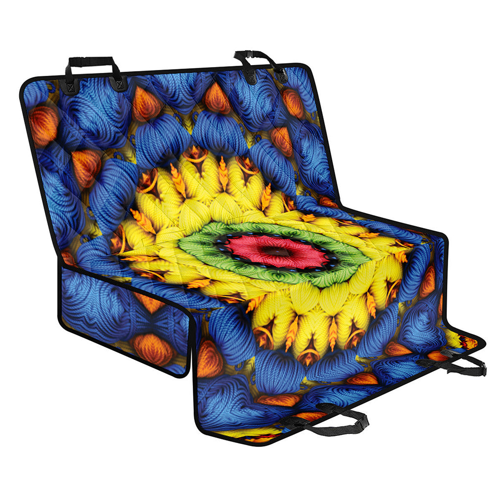 Colorful Kaleidoscope Print Pet Car Back Seat Cover