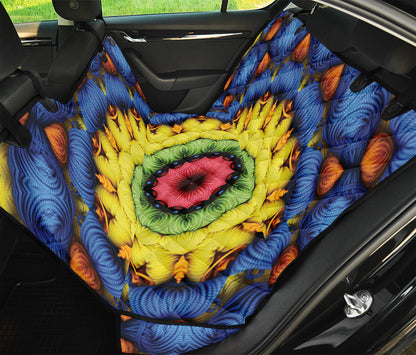 Colorful Kaleidoscope Print Pet Car Back Seat Cover