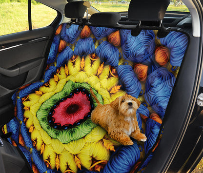 Colorful Kaleidoscope Print Pet Car Back Seat Cover