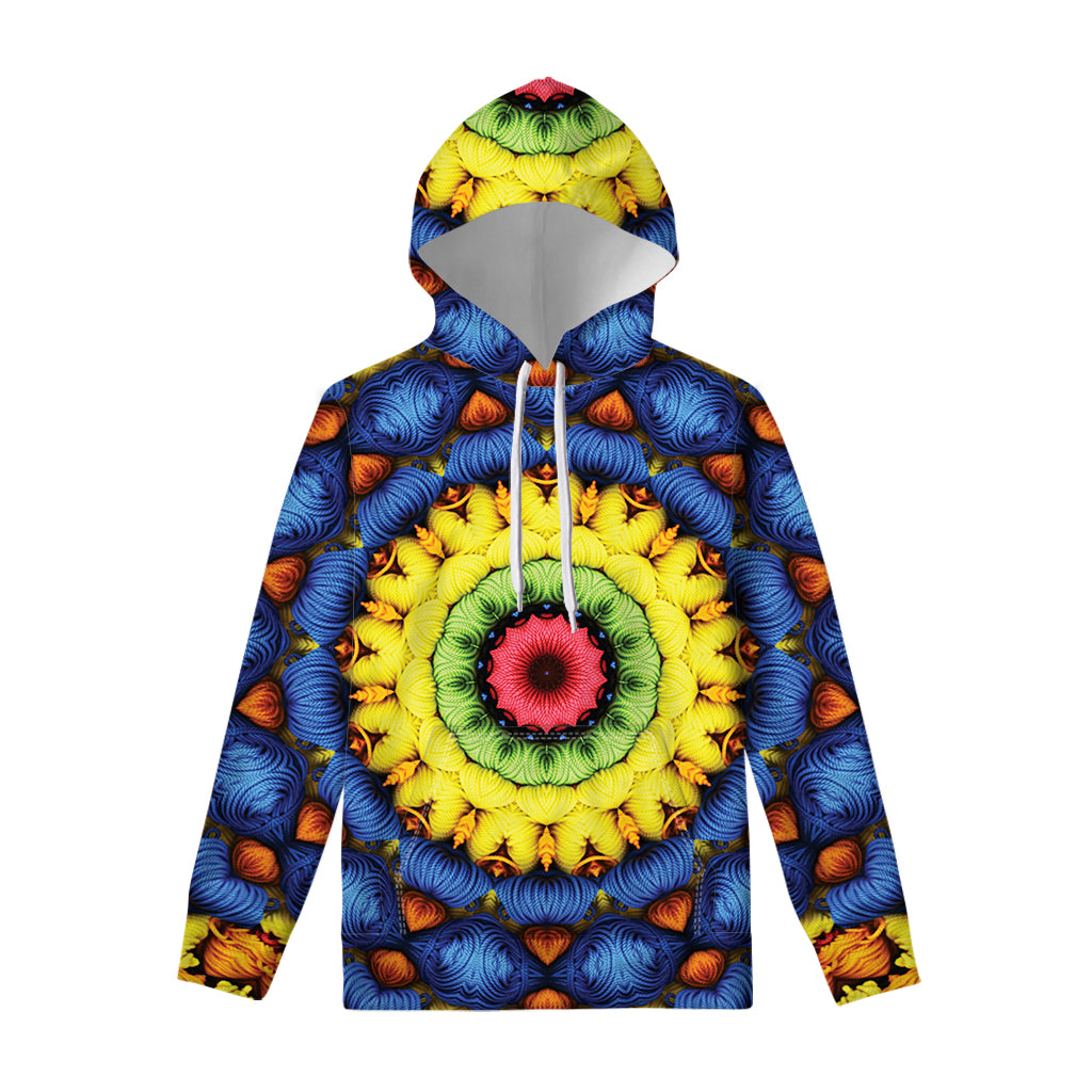 Colorful Kaleidoscope Print Pullover Hoodie