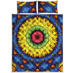 Colorful Kaleidoscope Print Quilt Bed Set
