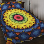 Colorful Kaleidoscope Print Quilt Bed Set