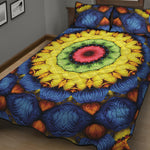 Colorful Kaleidoscope Print Quilt Bed Set