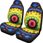 Colorful Kaleidoscope Print Universal Fit Car Seat Covers