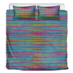 Colorful Knitted Pattern Print Duvet Cover Bedding Set