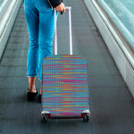 Colorful Knitted Pattern Print Luggage Cover