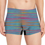 Colorful Knitted Pattern Print Men's Boxer Briefs