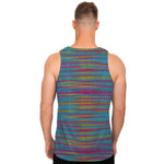 Colorful Knitted Pattern Print Men's Tank Top