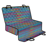 Colorful Knitted Pattern Print Pet Car Back Seat Cover