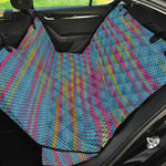 Colorful Knitted Pattern Print Pet Car Back Seat Cover
