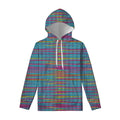 Colorful Knitted Pattern Print Pullover Hoodie