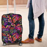 Colorful Leaf Tropical Pattern Print Luggage Cover GearFrost