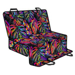 Colorful Leaf Tropical Pattern Print Pet Car Back Seat Cover
