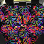 Colorful Leaf Tropical Pattern Print Pet Car Back Seat Cover