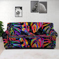 Colorful Leaf Tropical Pattern Print Sofa Cover