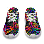 Colorful Leaf Tropical Pattern Print Sport Shoes GearFrost