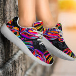 Colorful Leaf Tropical Pattern Print Sport Shoes GearFrost