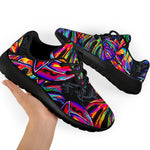 Colorful Leaf Tropical Pattern Print Sport Shoes GearFrost