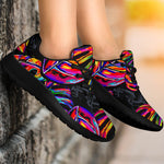 Colorful Leaf Tropical Pattern Print Sport Shoes GearFrost